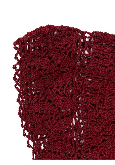 Burgundy crochet bandana Magda butrym - women MAGDA BUTRYM | 996425BRD